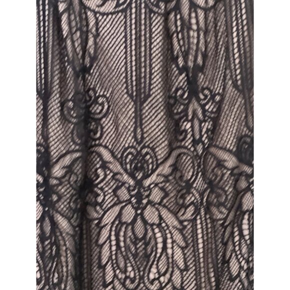 NEW FRANCESCAS Black Lace 2 Piece Crop Top & Skirt Set Small Victorian Pattern - Picture 12 of 16